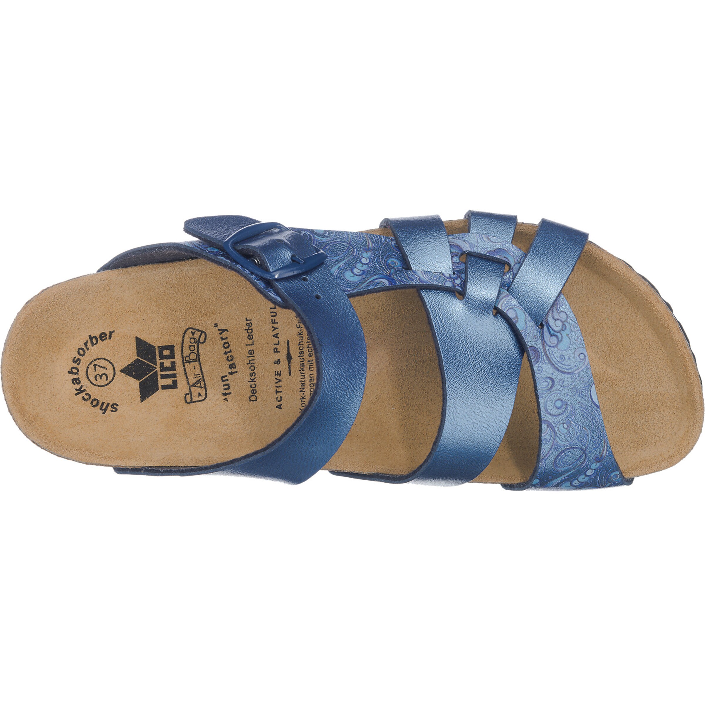 LICO Mules 'Flora' in Blue