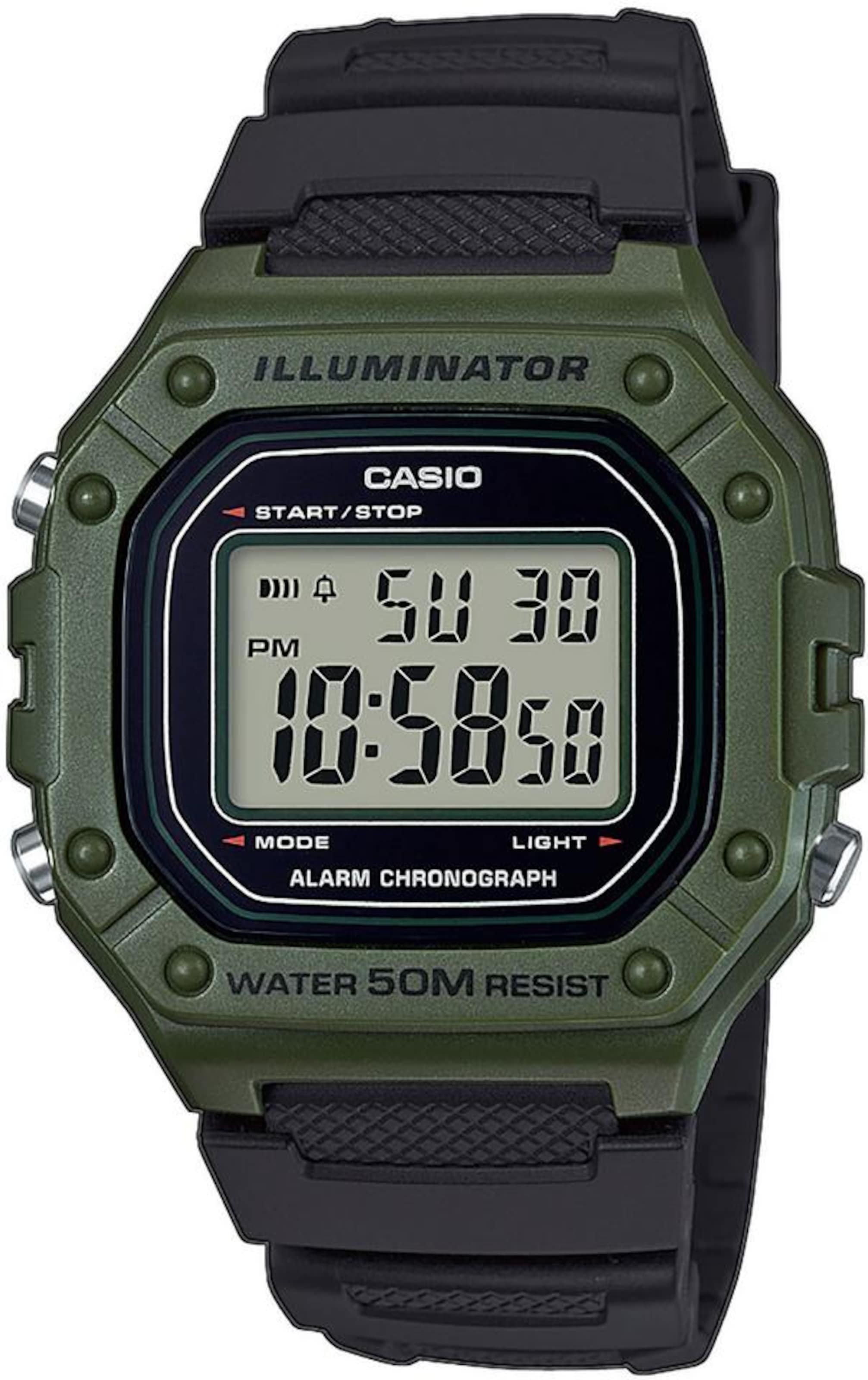 CASIO Digitaal horloge in Zwart: voorkant