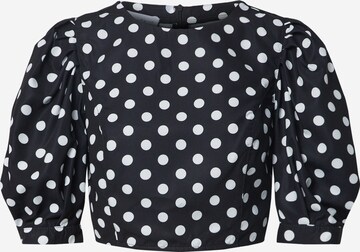 Camicia da donna di NU-IN in nero: frontale