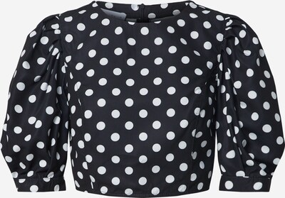 NU-IN Bluse in schwarz / weiß, Produktansicht
