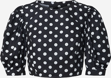 NU-IN - Blusa en negro: frente