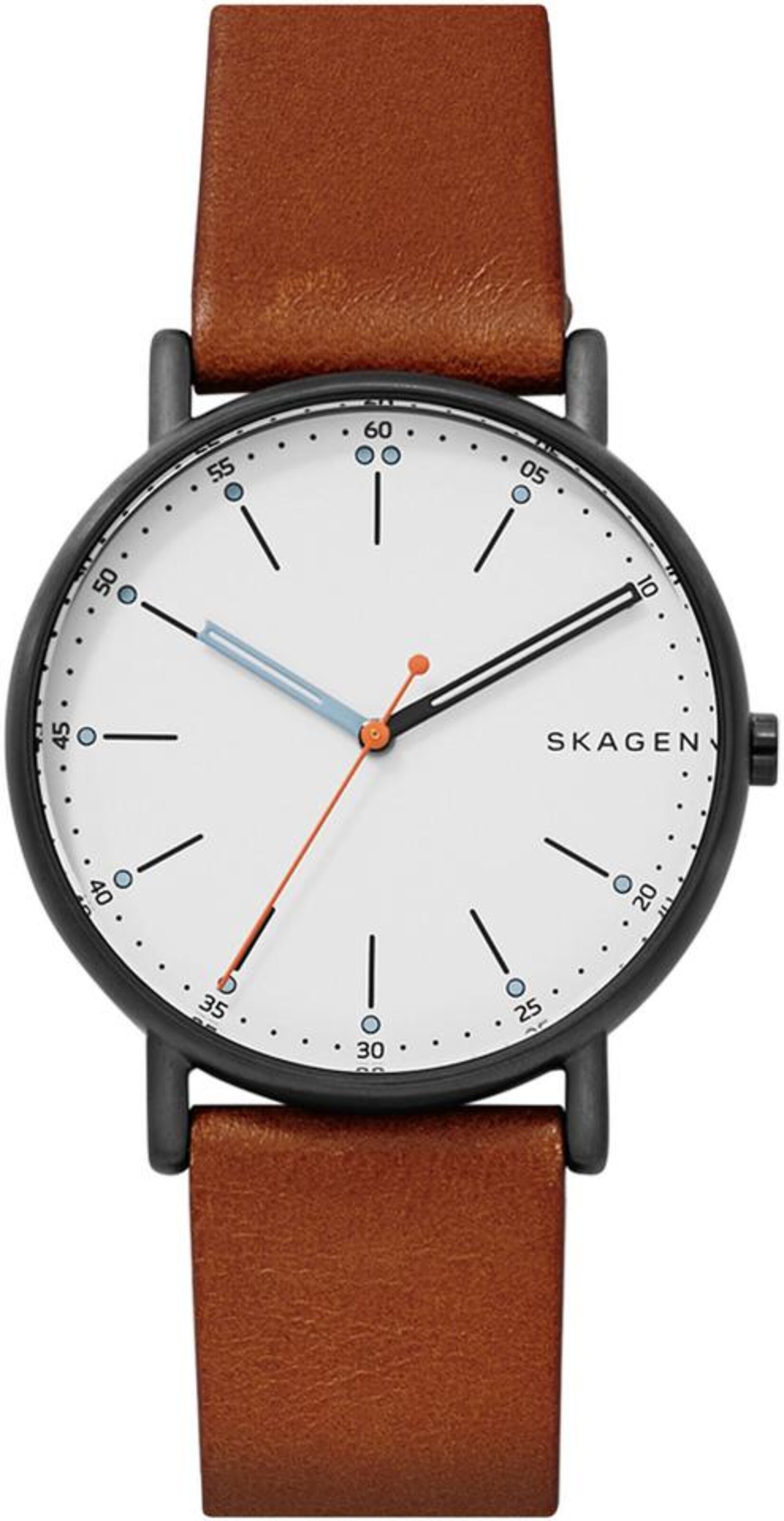 SKAGEN Uhr 'Signatur' in Braun: Vorderseite