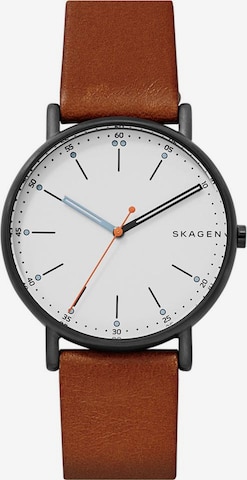 SKAGEN Analog Watch 'Signatur' in Brown: front