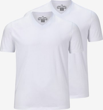 T-Shirt 'Osmo' Jan Vanderstorm en blanc : devant