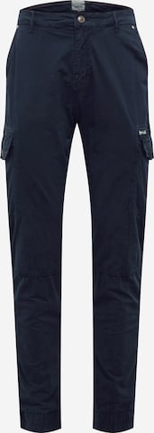 BLEND Tapered Cargo trousers in Blue: front