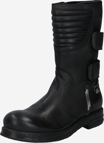 REPLAY Stiefel 'Warden' in Black: front