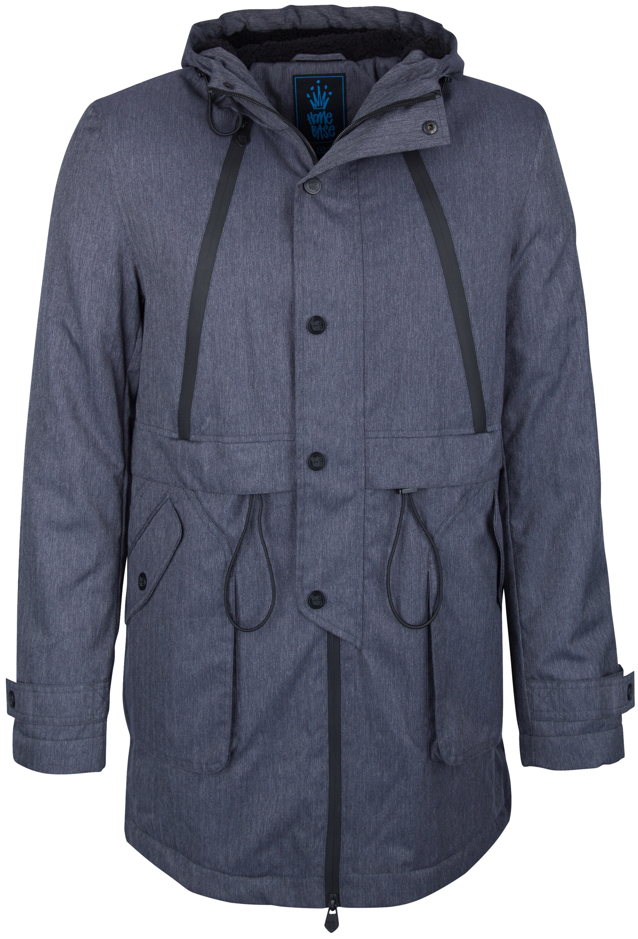 HOMEBASE - Winterjas in de kleur Duifblauw