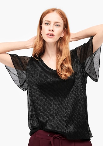 s.Oliver Bluse in Schwarz