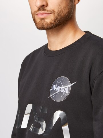 ALPHA INDUSTRIES Mikina 'NASA' – černá