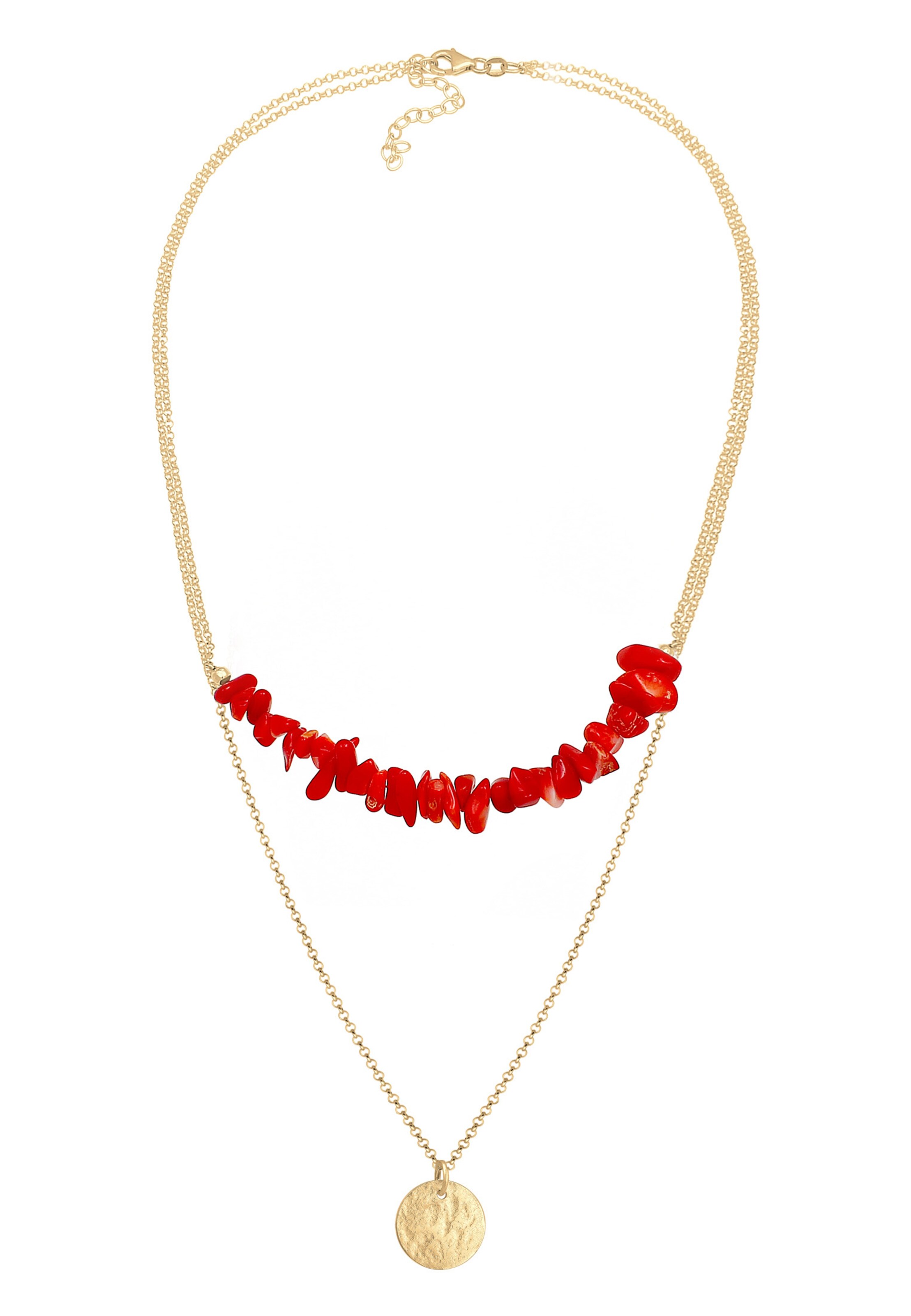 ELLI - Ketting 'Layer, Vintage' in de kleur Goud