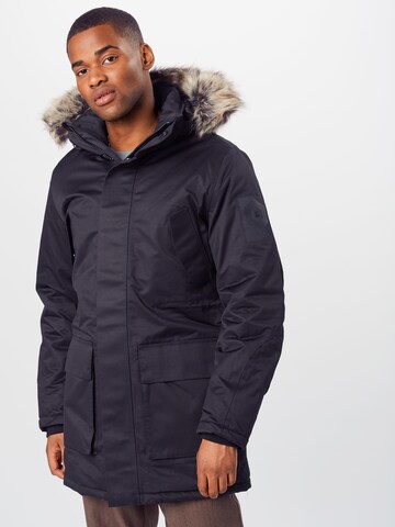 JACK & JONES Winterparka in Zwart: voorkant