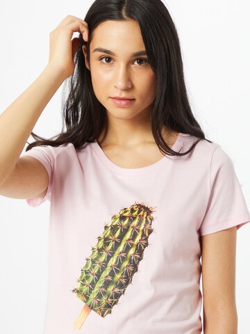 rožinė EINSTEIN & NEWTON Marškinėliai 'Cactus Ice'