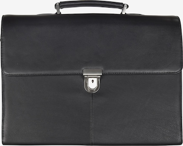 D&N Document Bag 'Business Line' in Black: front