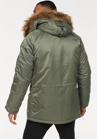 Parka d’hiver 'N3B VF 59' ALPHA INDUSTRIES en vert