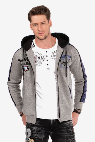 CIPO & BAXX Sweatjacke in Grau: predná strana