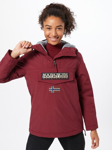 NAPAPIJRI Weatherproof jacket 'Rainforest' in Red