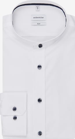 SEIDENSTICKER Slim fit Business Shirt in White: front