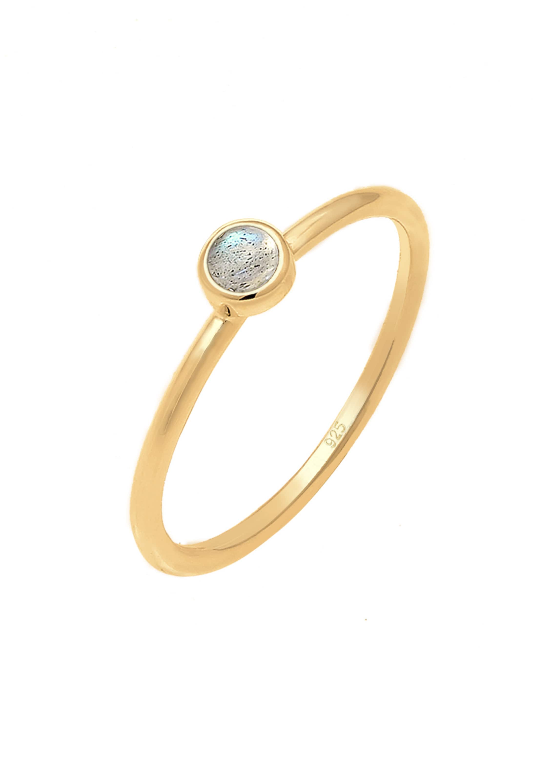 ELLI Ring 'Bandring' in Gold: front