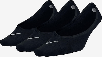 NIKE Chaussettes de sport 'Lightweight No-Show' en noir / blanc, Vue avec produit