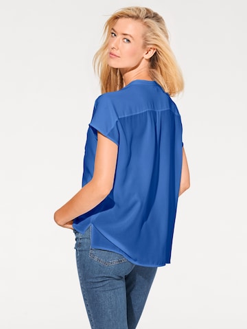 Camicia da donna di heine in blu: frontale