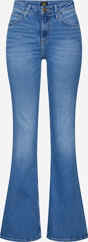 Lee Flared Jeans in Blauw: voorkant