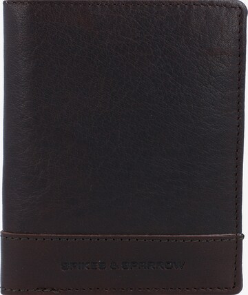 Spikes & Sparrow Wallet in Brown: front