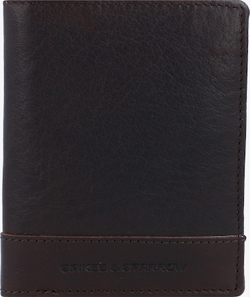 Spikes & Sparrow Wallet in Brown: front