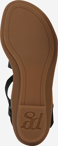 Paul Green Remienkové sandále - Čierna