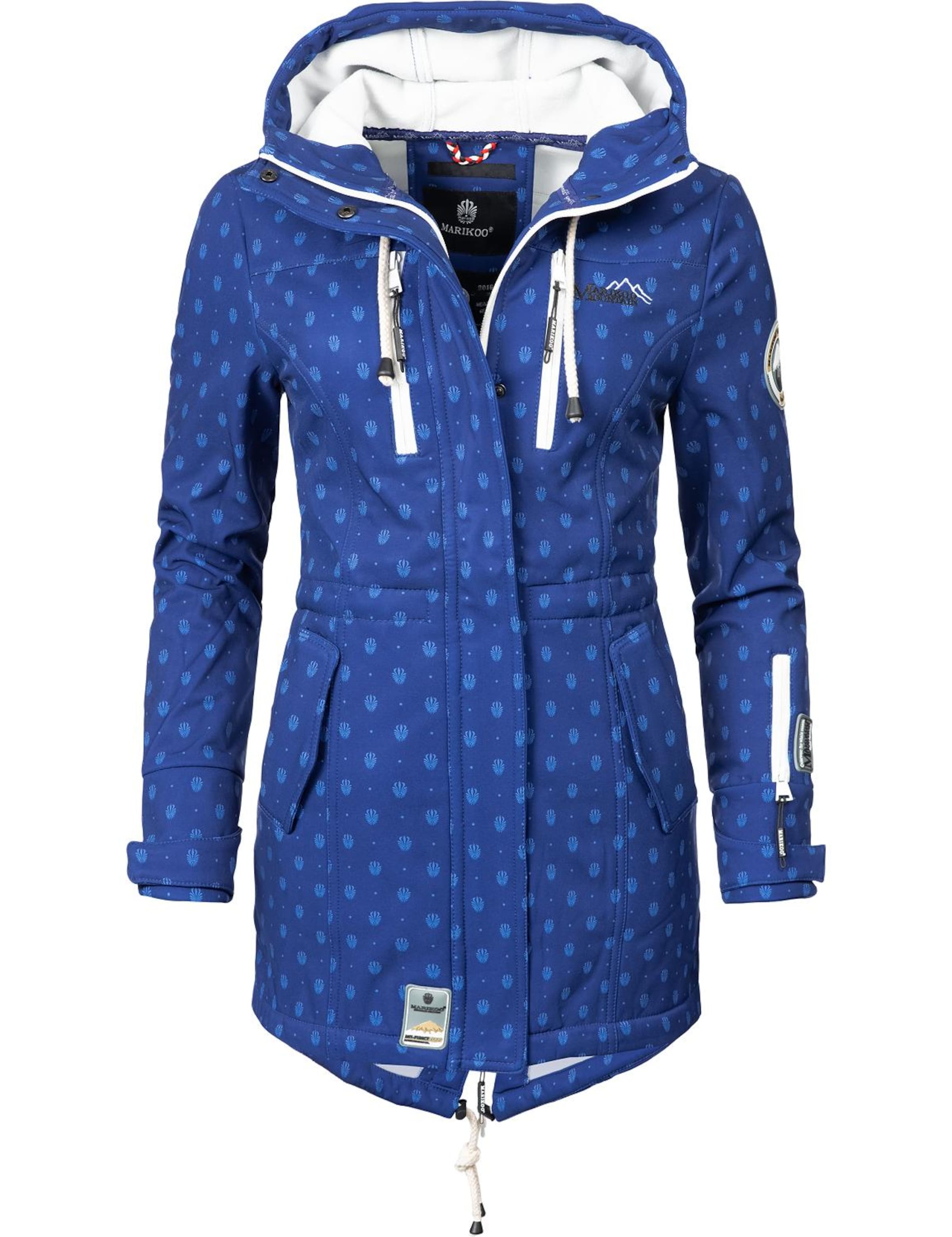 MARIKOO Raincoat 'Zimtzicke' in Blue: front