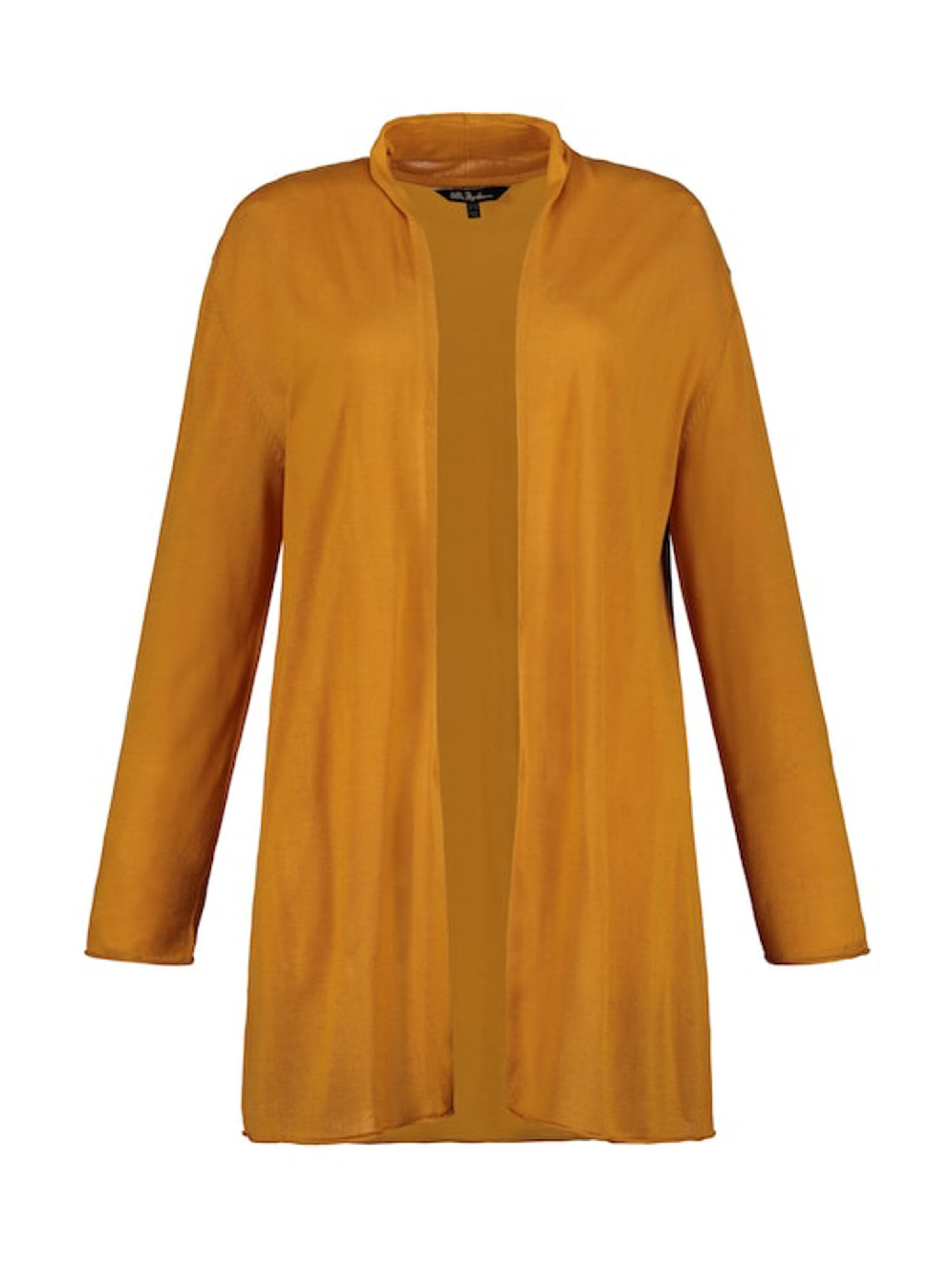 Ulla Popken - Gebreid vest in de kleur Curry