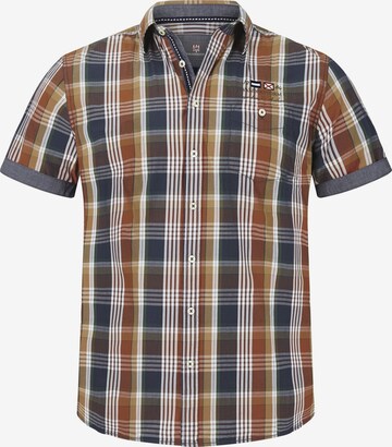 Jan Vanderstorm Button Up Shirt 'Reedo' in Brown: front