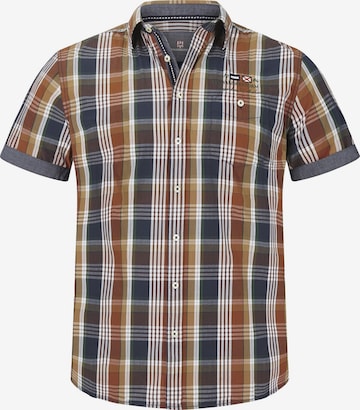 Jan Vanderstorm Comfort fit Overhemd 'Reedo' in Bruin: voorkant