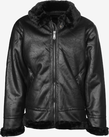 ALPHA INDUSTRIES Winter Jacket 'B3 FL' in Black: front