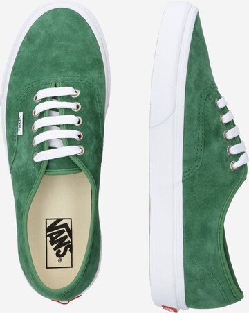 Baskets basses 'UA Authentic' VANS en vert : sur le côté