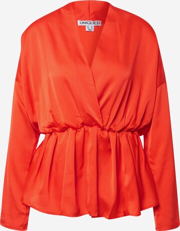 Unique21 Blus i orange: framsida