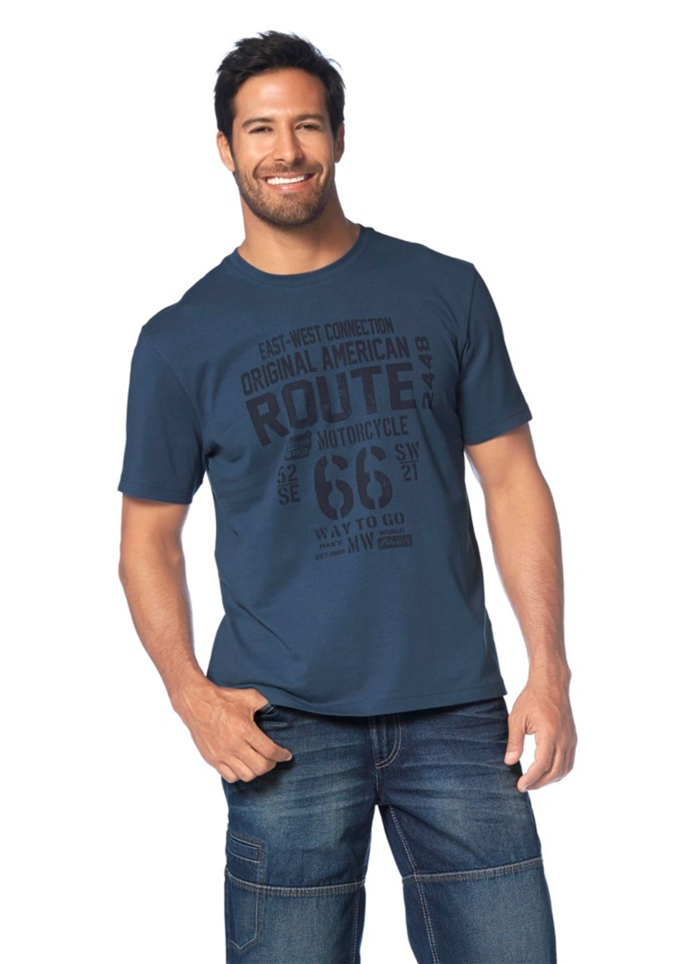 Man's World Shirt in Blue: front