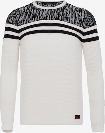 CIPO & BAXX Sweater in White: front