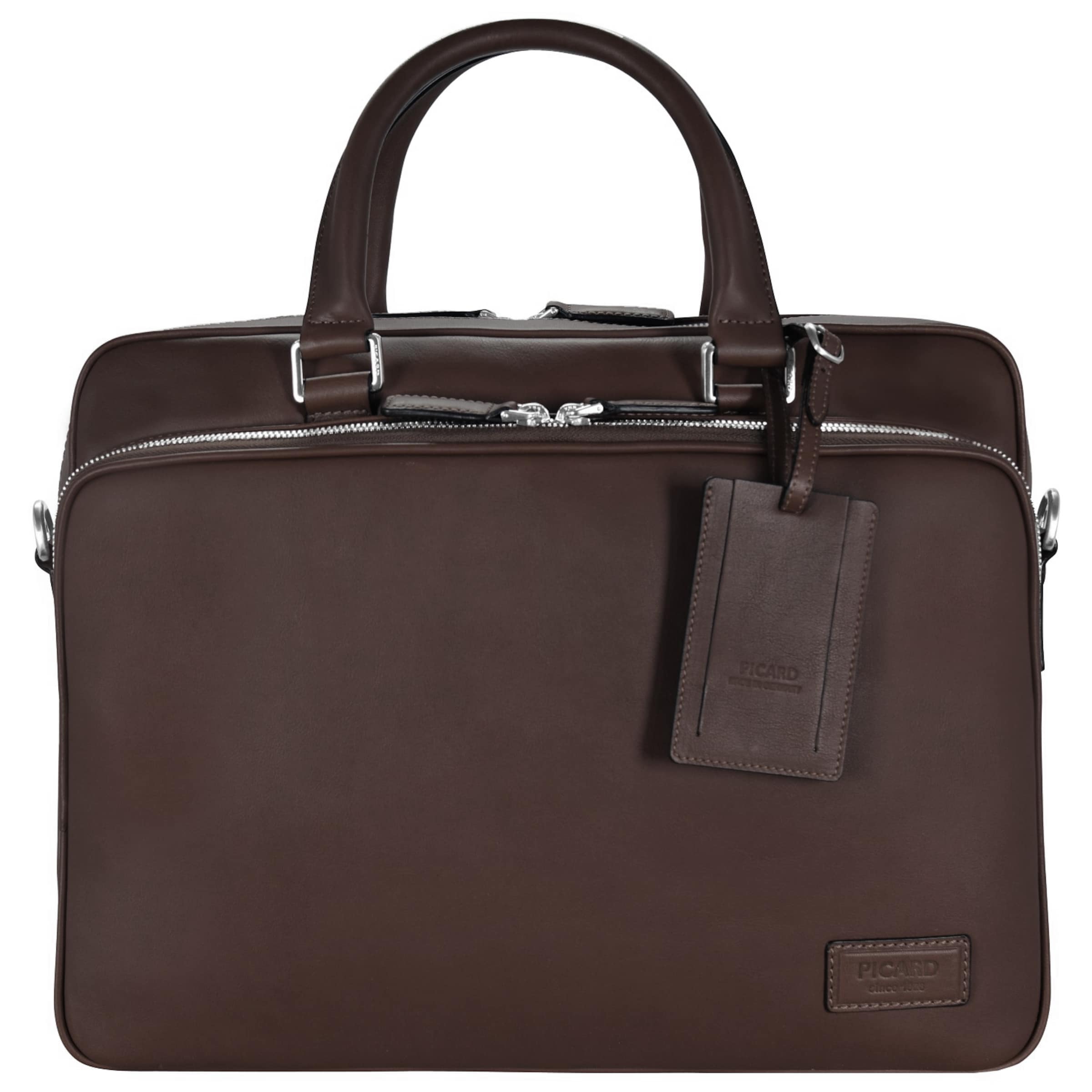 Picard Document Bag in Brown: front