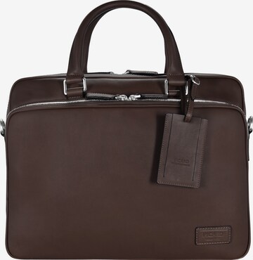 Picard Document Bag in Brown: front