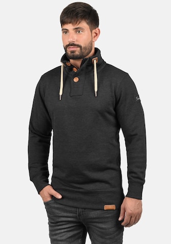 !Solid Stehkragenpullover 'TripTroyer' in Grau: predná strana