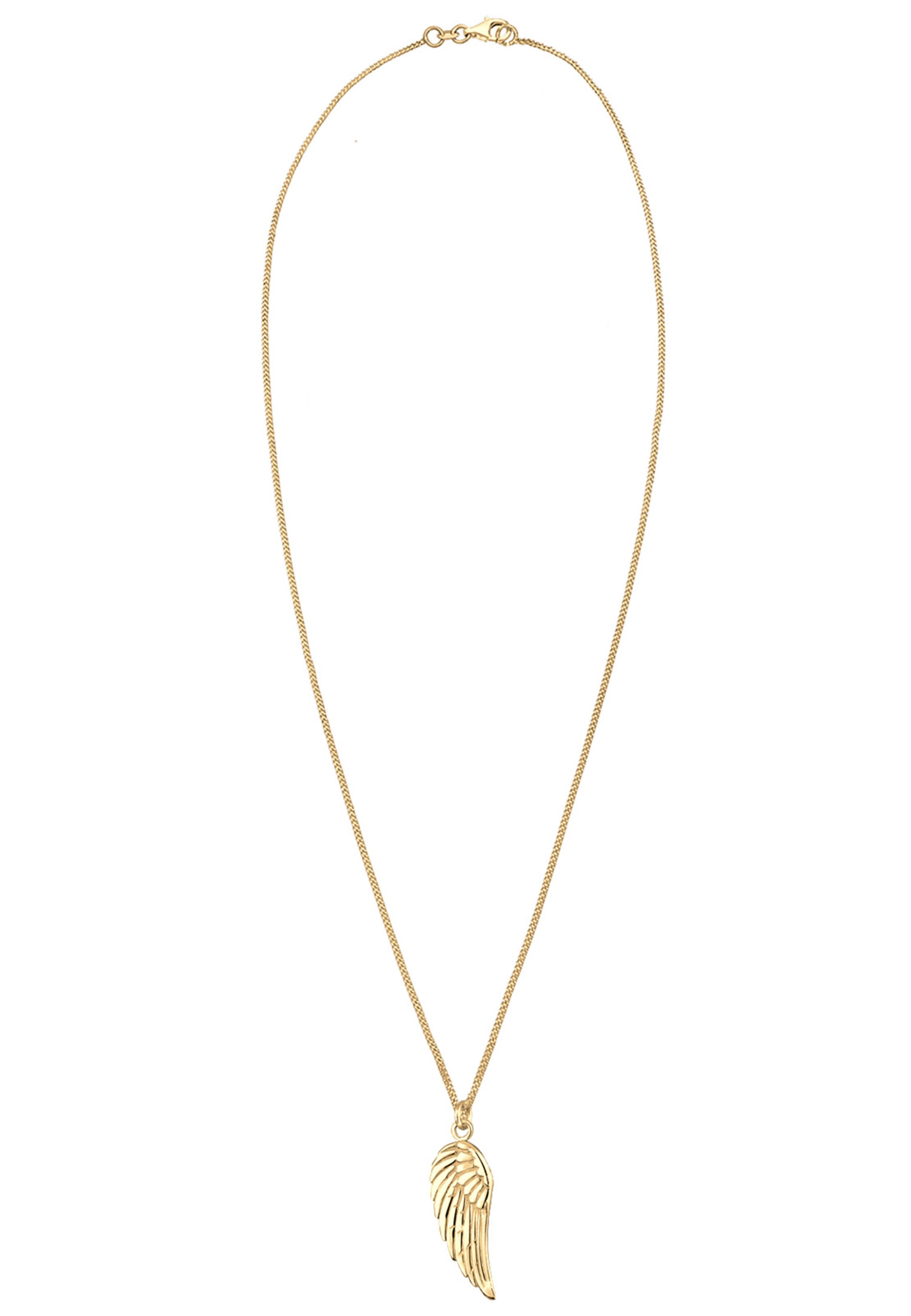 ELLI Ketting 'Flügel' in Goud: voorkant