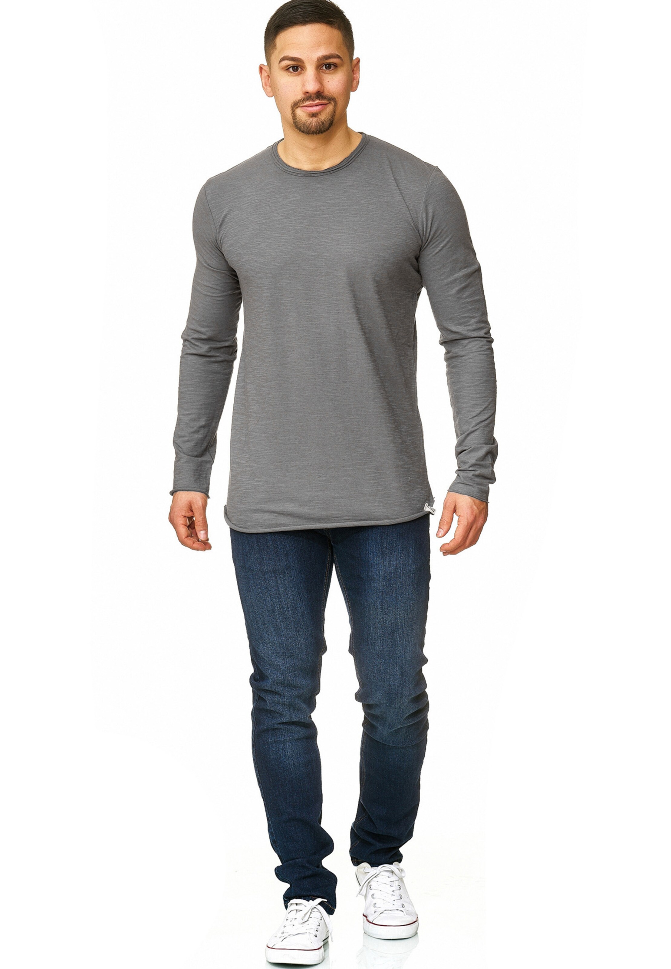 INDICODE JEANS Shirt 'Willbur' in Grijs