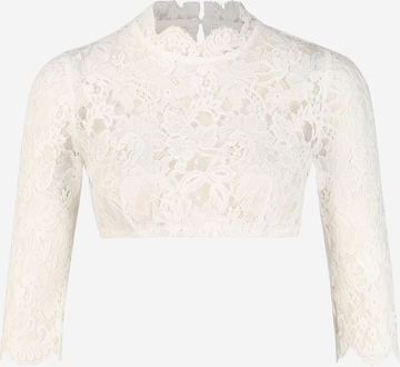 SPIETH & WENSKY Блуза в традиционен стил 'Pudel' в бяло: отпред