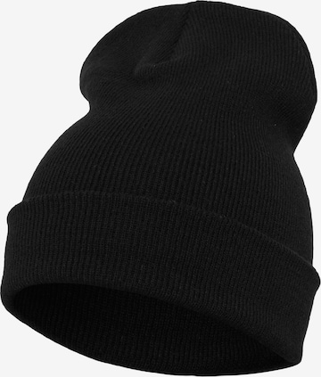 Bonnet 'Yupoong' Flexfit en noir : devant