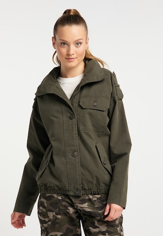 DREIMASTER Between-Season Jacket in Green: front