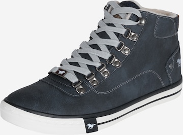 MUSTANG Sneakers hoog in Grijs: voorkant