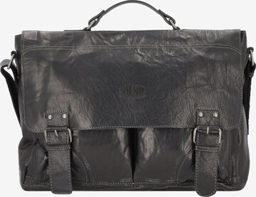 Pride and Soul Document Bag 'Baggie' in Black: front