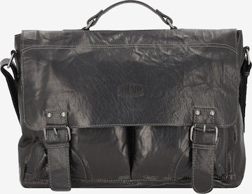 Pride and Soul Document Bag 'Baggie' in Black: front