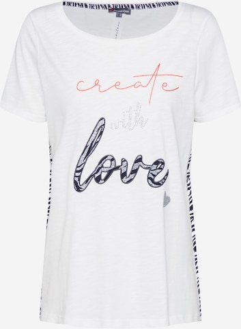 T-shirt STREET ONE en blanc : devant