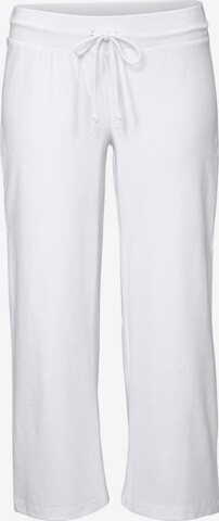 BEACH TIME Loose fit Pants in White: front